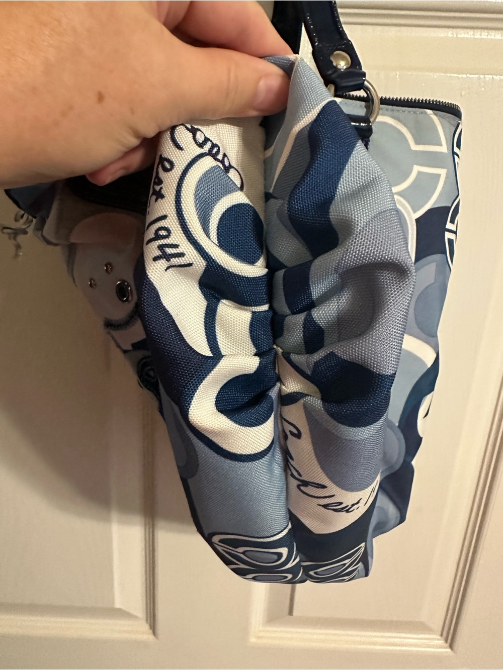 Coach Poppy Glam Pop C Denim Appliqué Tote - Picture 5 of 16